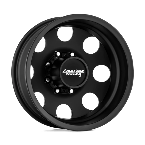 American Racing AR204 BAJA DUALLY SATIN BLACK 17X6 8X6.5 ET -134 CB 121.5