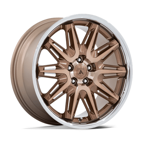 Asanti Black AB047 IMPERATOR BRONZE MACHINED W/ STAINLESS STEEL LIP 22X10.5 5X120 ET +38 CB 72.56
