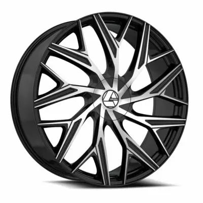 AZA-527 18×8 5×114.3 5×120 +35 Cb 74.1 Gloss Black & Machined