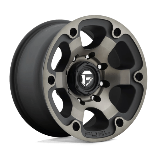 Fuel 1PC D564 BEAST MATTE BLACK DOUBLE DARK TINT 17X9 8X6.5 ET +1 CB 125.1