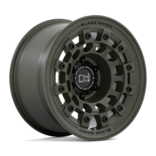 Black Rhino Hard Alloys FUJI OLIVE DRAB GREEN 17X9 6X5.5 ET -12 CB 106.1