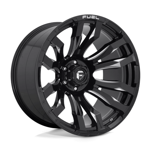 Fuel 1PC D673 BLITZ GLOSS BLACK MILLED 22X12 6X5.5 ET -44 CB 106.1