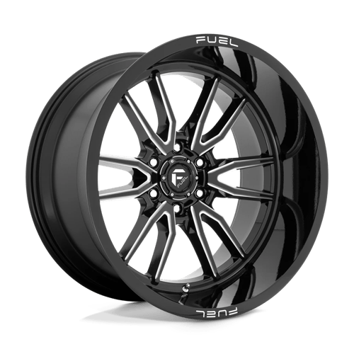 Fuel 1PC D761 CLASH GLOSS BLACK MILLED 22X12 6X5.5 ET -44 CB 106.1