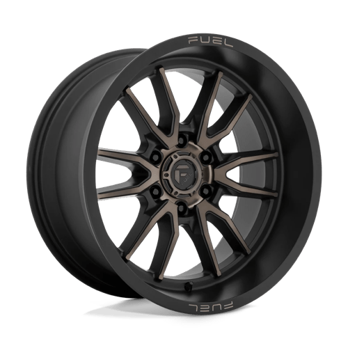 Fuel 1PC D762 CLASH MATTE BLACK DOUBLE DARK TINT 17X9 6X5.5 ET -12 CB 106.1
