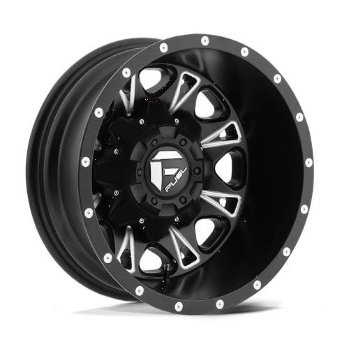 Fuel 1PC D513 THROTTLE MATTE BLACK MILLED 17X6.5 8X210 ET -140 CB 154.3