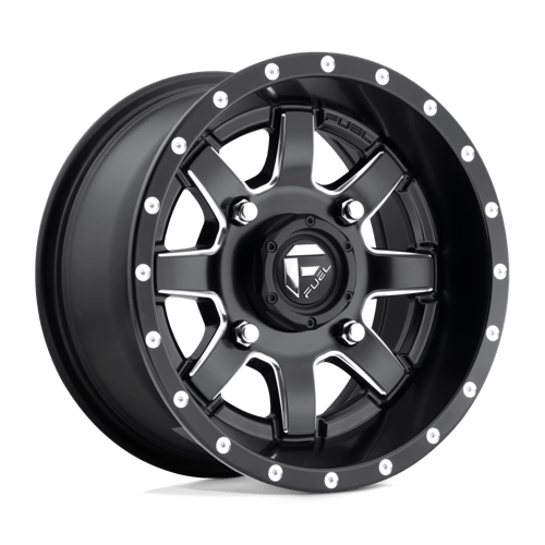 Fuel UTV D538 MAVERICK UTV MATTE BLACK MILLED 14X7 4X156 ET +13 CB 132