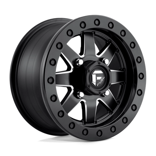 Fuel UTV D938 MAVERICK UTV BEADLOCK MATTE BLACK MILLED 15X7 4X156 ET +38 CB 132