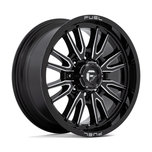 Fuel 1PC D761 CLASH GLOSS BLACK MILLED 20X9 8X180 ET +20 CB 124.2
