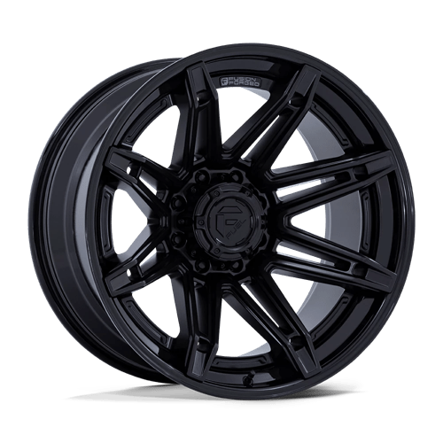 Fuel 1PC FC401 BRAWL MATTE BLACK W/ GLOSS BLACK LIP 22X12 6X135 ET -44 CB 87.1