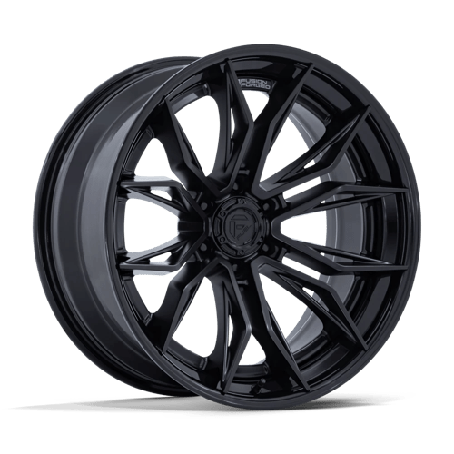 Fuel 1PC FC404 MUTINY MATTE BLACK W/ GLOSS BLACK LIP 22X9.5 6X5.5 ET +20 CB 106.1