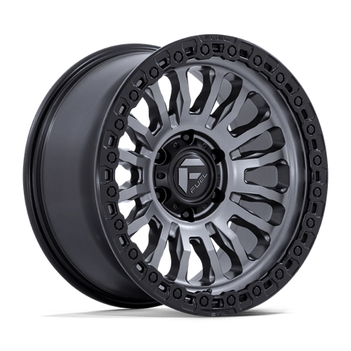 Fuel 1PC FC857 RINCON MATTE GUNMETAL W/ MATTE BLACK LIP 17X9 6X5.5 ET +25 CB 106.1