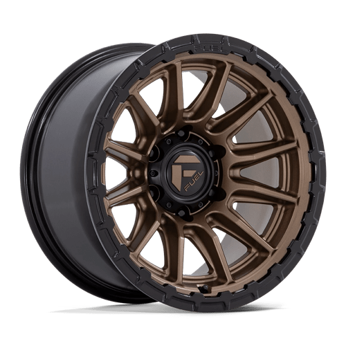 Fuel 1PC FC866 PISTON MATTE BRONZE W/ GLOSS BLACK LIP 20X10 6X5.5 ET -18 CB 106.1