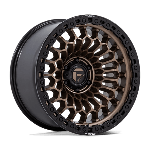 Fuel 1PC FC870 SINISTER MATTE BRONZE W/ MATTE BLACK LIP 20X10 5X5.0 ET -18 CB 78.1