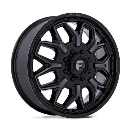 Fuel 1PC D875 FLUX DUALLY GLOSS BLACK BRUSHED FACE W/ GRAY TINT 20X8.25 8X170 ET +104 CB 125.1