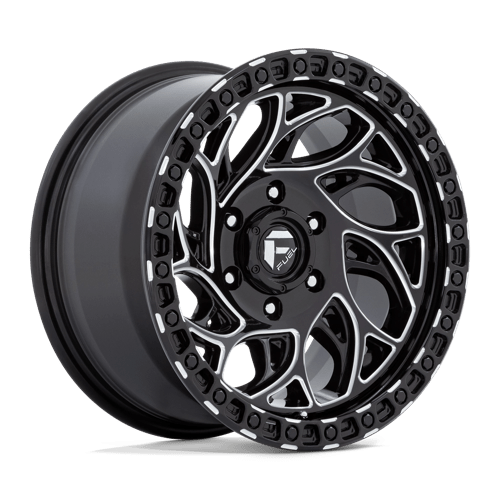 Fuel 1PC D840 RUNNER OR GLOSS BLACK MILLED 15X8 5X5.5 ET -19 CB 108