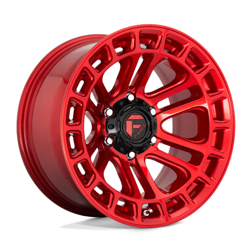 Fuel 1PC D719 HEATER CANDY RED MACHINED 17X9 6X5.5 ET -12 CB 106.1
