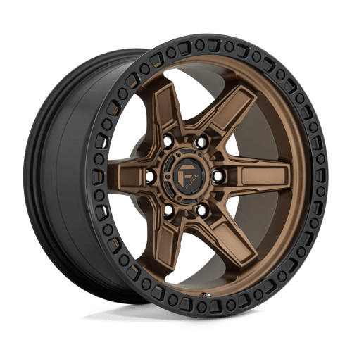 Fuel 1PC D699 KICKER MATTE BRONZE BLACK BEAD RING 17X9 6X5.5 ET -12 CB 106.1