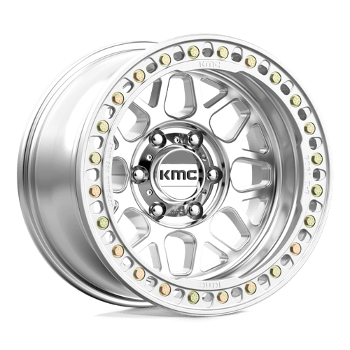 KMC KM235 GRENADE CRAWL BEADLOCK MACHINED 17X9 6X5.5 ET -38 CB 108