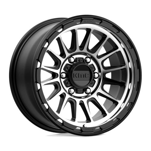KMC KM542 IMPACT SATIN BLACK MACHINED 17X8.5 6X5.5 ET +0 CB 106.1