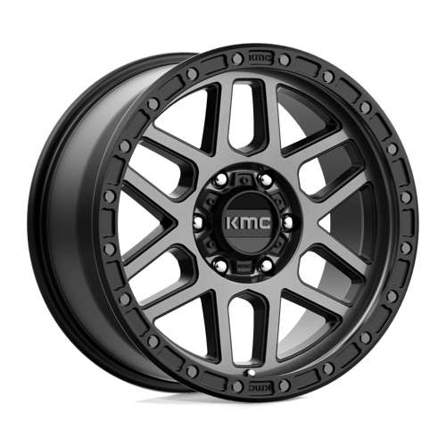 KMC KM544 MESA SATIN BLACK W/ GRAY TINT 18X9 6X5.5 ET +18 CB 106.1