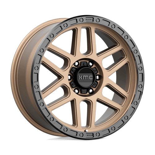 KMC KM544 MESA MATTE BRONZE W/ BLACK LIP 17X9 6X5.5 ET +18 CB 106.1