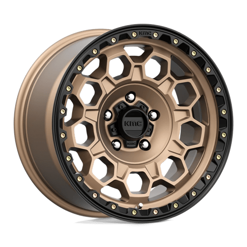 KMC KM545 TREK MATTE BRONZE W/ BLACK LIP 17X9 5X5.0 ET +0 CB 71.5