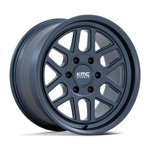 KMC KM446 MESA FORGED MONOBLOCK METALLIC BLUE 18X9 6X5.5 ET -12 CB 106.1