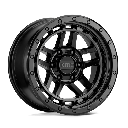 KMC KM540 RECON SATIN BLACK 17X9 5X5.0 ET -12 CB 78.1