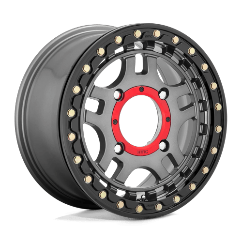 RECON UTV BL 15X7 4X156 G-MTL BLK-RG +38