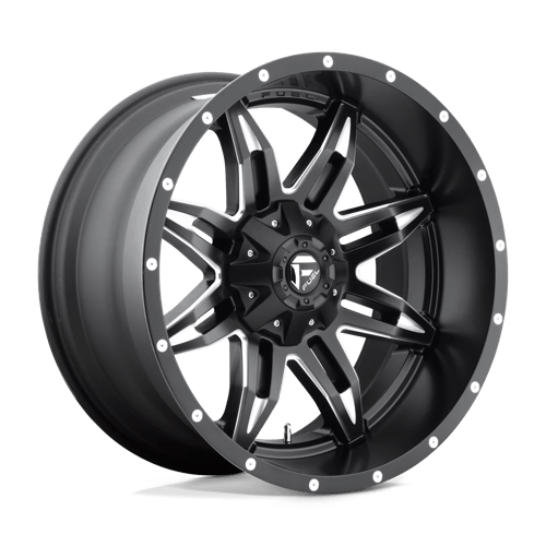 Fuel 1PC D567 LETHAL MATTE BLACK MILLED 17X9 5X4.5/5.0 ET -12 CB 78.1