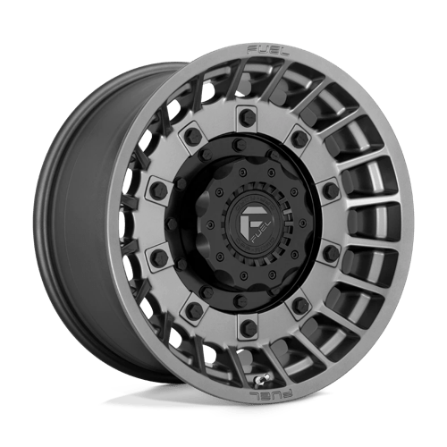 Fuel 1PC D726 MILITIA MATTE ANTHRACITE & BLACK 20X10 8X6.5 ET -18 CB 125.1