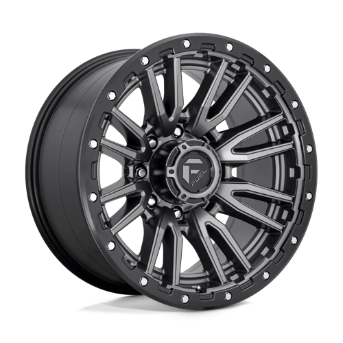 Fuel 1PC D680 REBEL MATTE GUNMETAL BLACK BEAD RING 20X10 8X180 ET -18 CB 124.2
