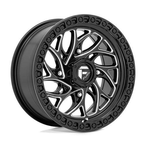 Fuel UTV D741 RUNNER UTV GLOSS BLACK MILLED 24X7 4X137 ET +13 CB 110.1