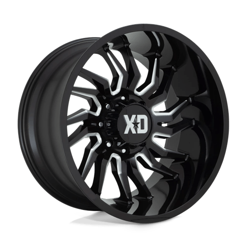 XD XD858 TENSION GLOSS BLACK MILLED 20X10 6X135 ET -18 CB 87.1