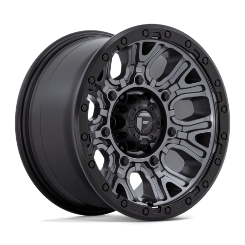 Fuel 1PC D825 TRACTION MATTE GUNMETAL W/ BLACK RING 17X9 6X5.5 ET +1 CB 106.1