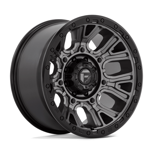 Fuel 1PC D825 TRACTION MATTE GUNMETAL W/ BLACK RING 20X10 8X180 ET -18 CB 124.2