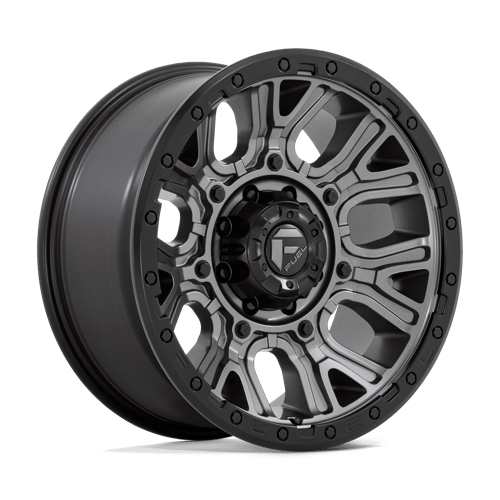 Fuel 1PC D825 TRACTION MATTE GUNMETAL W/ BLACK RING 20X9 8X6.5 ET +1 CB 125.1
