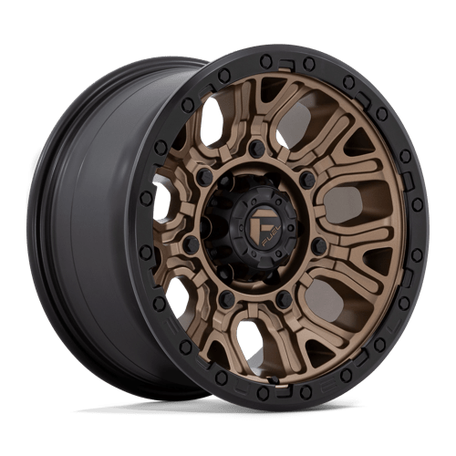 Fuel 1PC D826 TRACTION MATTE BRONZE W/ BLACK RING 17X9 6X5.5 ET +1 CB 106.1