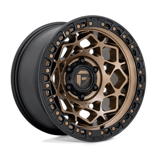 Fuel 1PC D785 UNIT BRONZE W/ MATTE BLACK RING 17X9 6X5.5 ET -12 CB 106.1