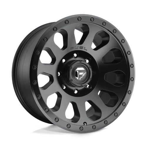 Fuel 1PC D579 VECTOR MATTE BLACK 20X10 8X6.5 ET -18 CB 125.1
