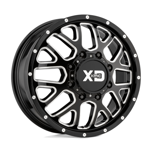 XD XD843 GRENADE DUALLY GLOSS BLACK MILLED 20X8.25 8X210 ET +127 CB 154.3