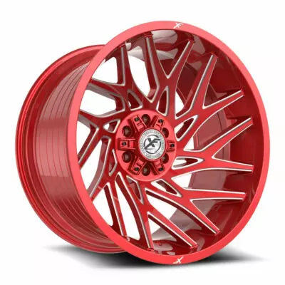 XF-229 24×12 6×135 6×139.7 -44 Cb 106.4 Anodized Red & Milled