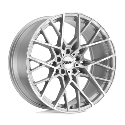 TSW SEBRING SILVER W/ MIRROR CUT FACE 19X9.5 5X4.5 ET +20 CB 76.1