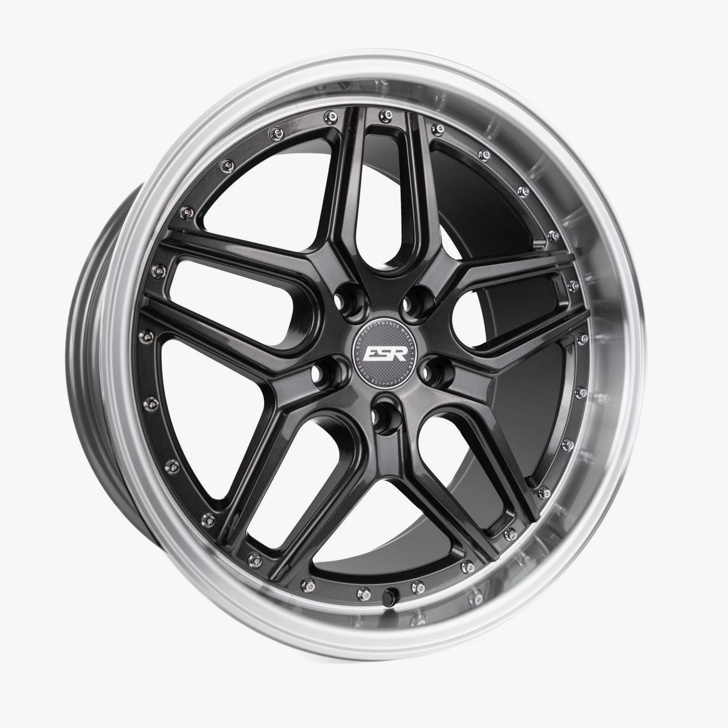 18X8.5 5X100 +30 72.56 GLOSS GRAPHITE MACHINE LIP CS15 88550030 CS15GR-ML