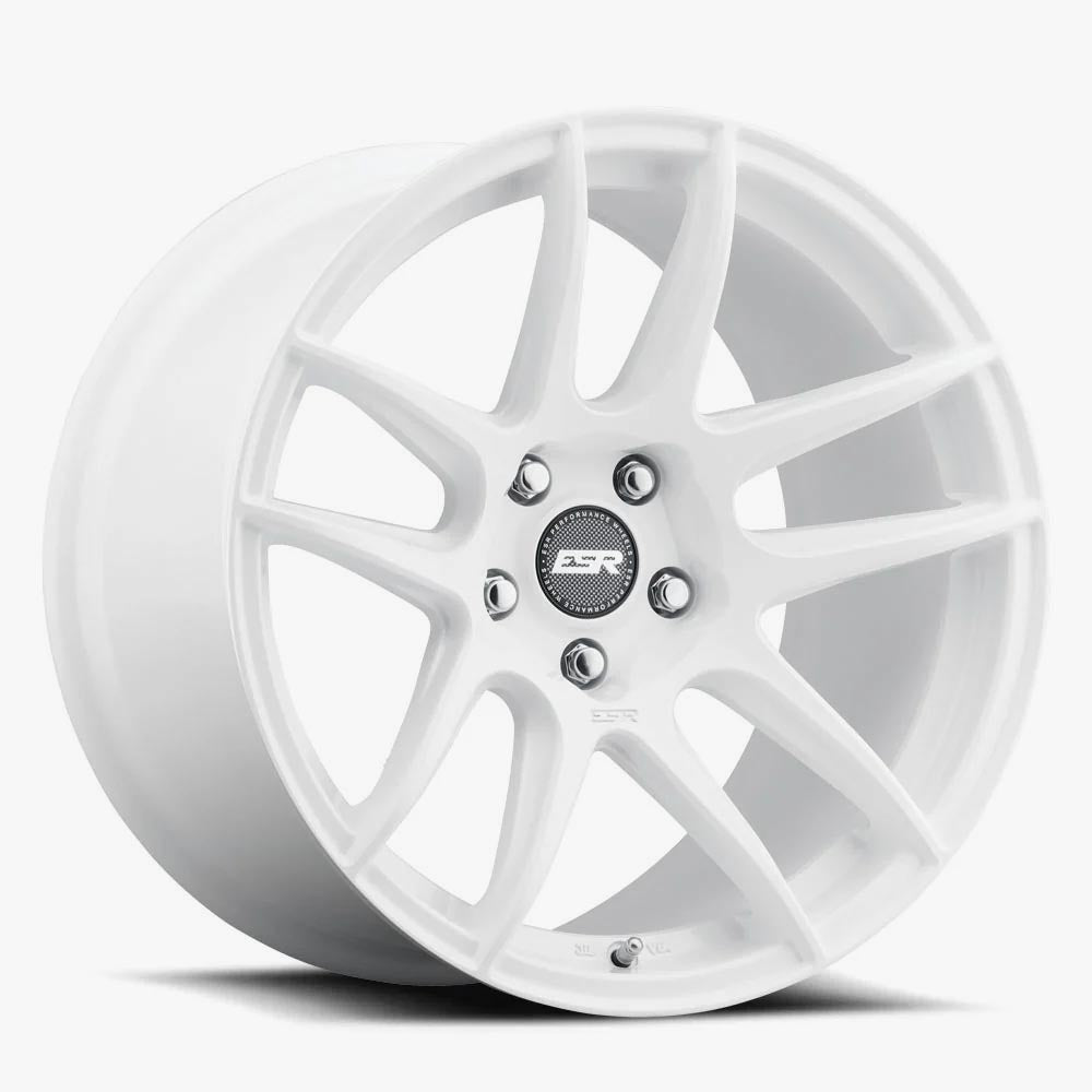 18X9.5 5X108 (CUSTOM DRILL) +35 72.56 GLOSS WHITE CS8 89551435 CS8WHT 5X108
