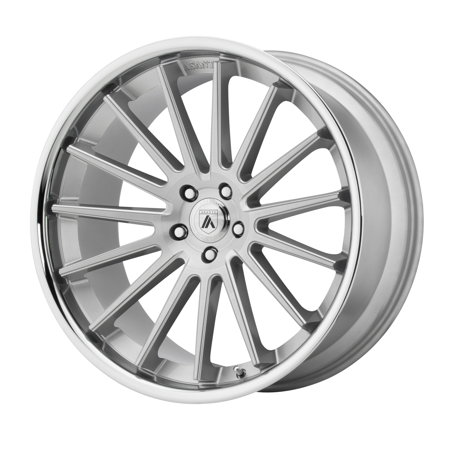 Asanti Black ABL-24 BETA BRUSHED SILVER W/ CHROME LIP 20X10.5 5X120 ET +38 CB 74.1