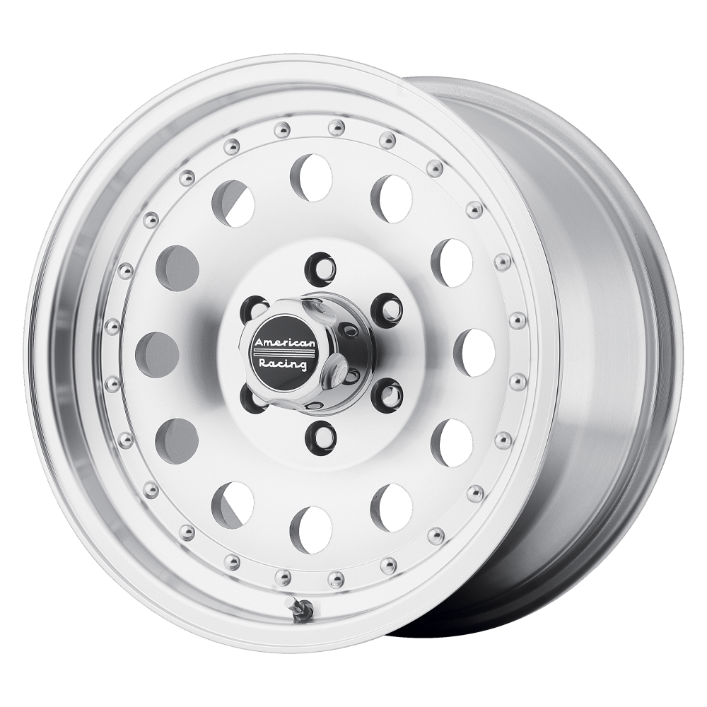 American Racing AR62 OUTLAW II MACHINED W/ CLEAR COAT 15X8 5X5.5 ET -19 CB 108