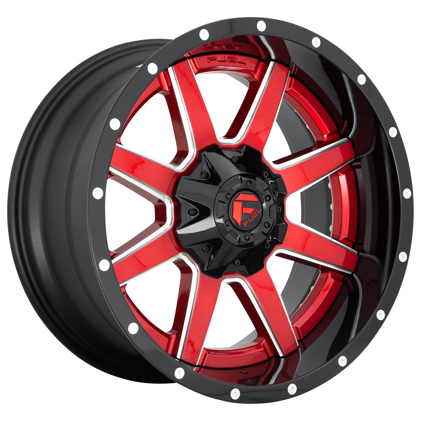 Fuel 1PC D250 MAVERICK GLOSS RED 22X12 8X170 ET -44 CB 125.1