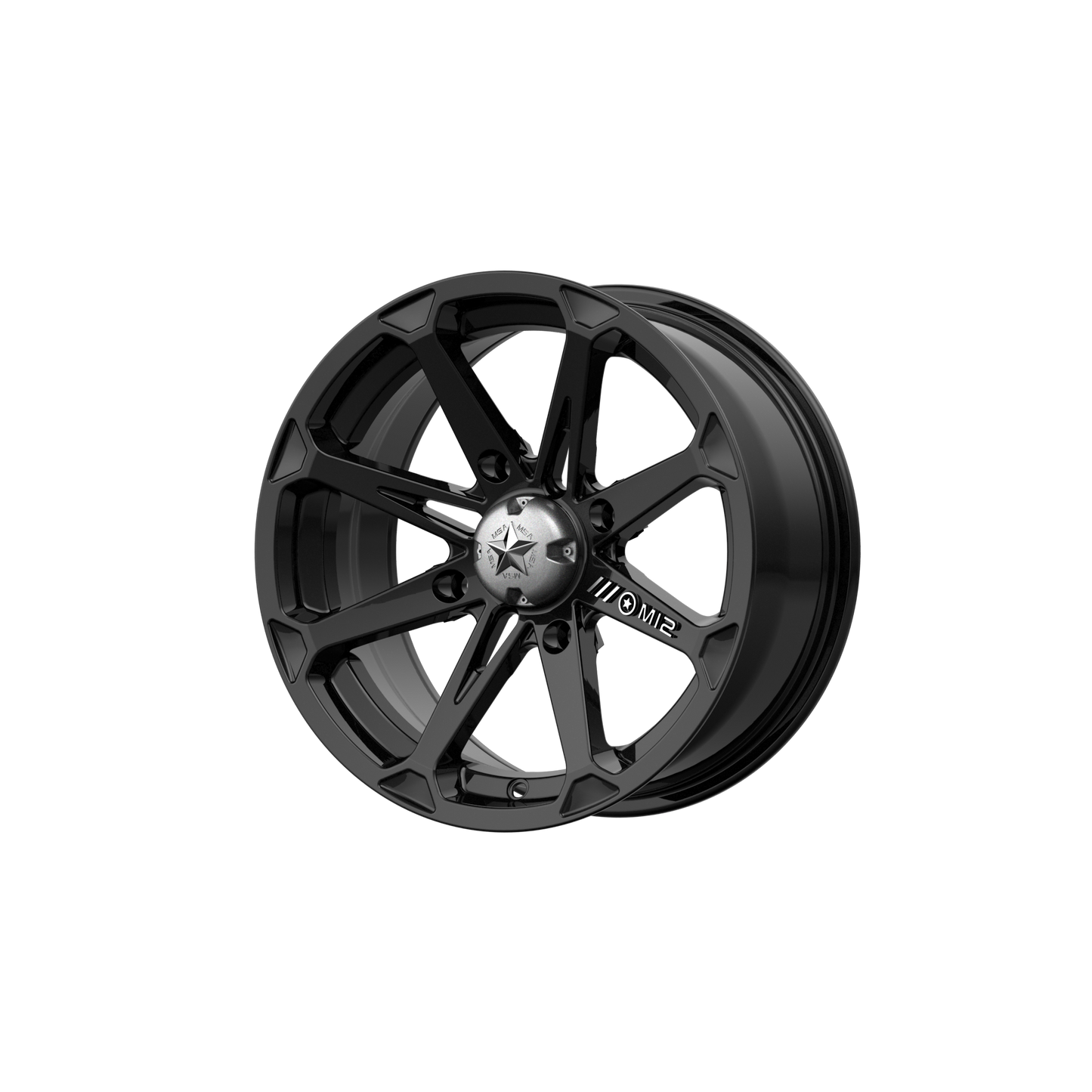 MSA Offroad Wheels M12 DIESEL UTV GLOSS BLACK 18X7 4X137 ET +10 CB 112.1