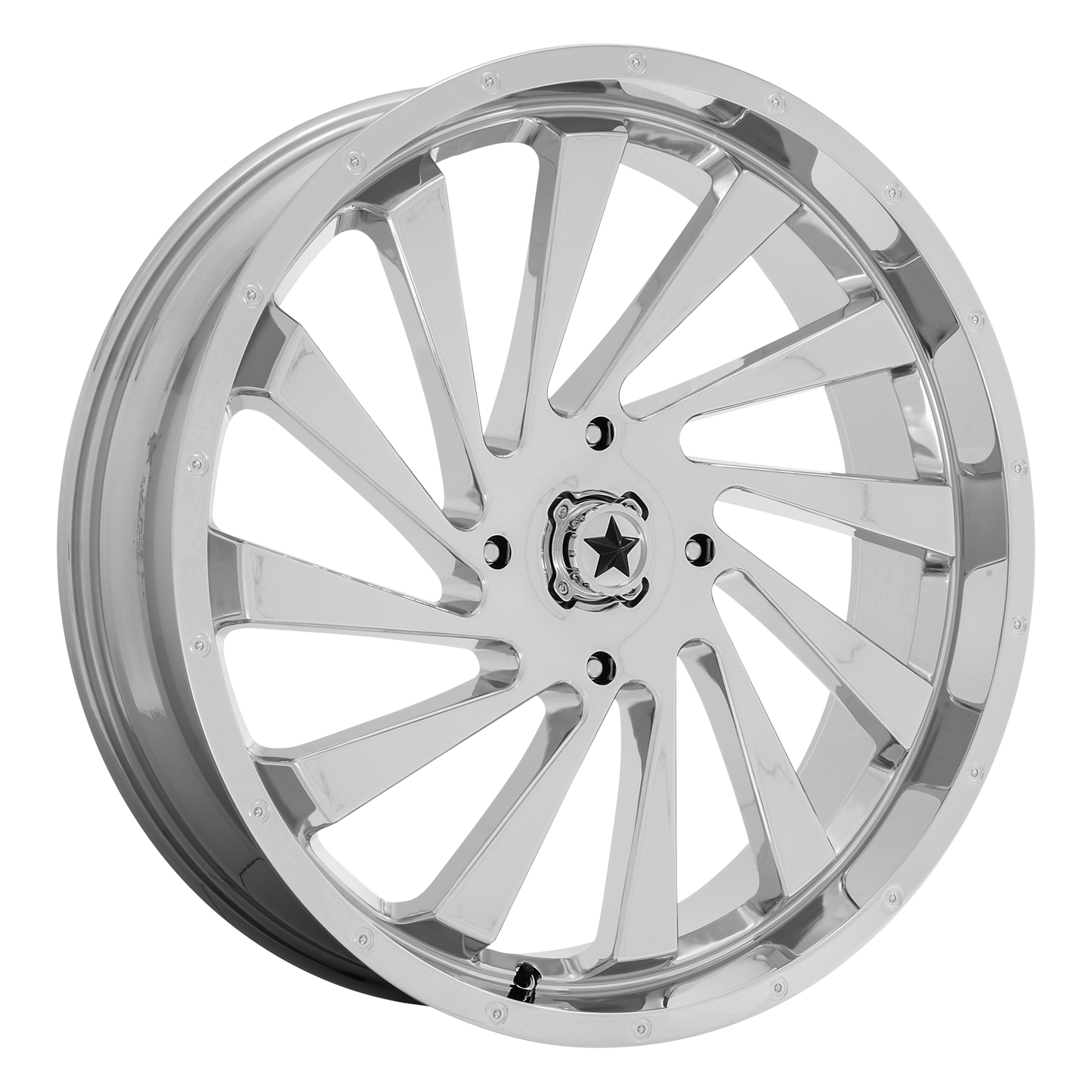 MSA Offroad Wheels M46 BLADE UTV CHROME 24X7 4X137 ET +0 CB 112.1